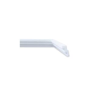 Kit com 10 Barras Rodateto de Poliestireno 3cm X 20mm Liso 20m Branco
