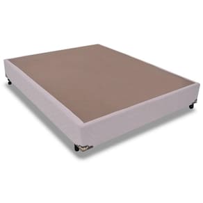 Cama Box Base Universal Viúva Suede Marfim (128x188x25) - Probel
