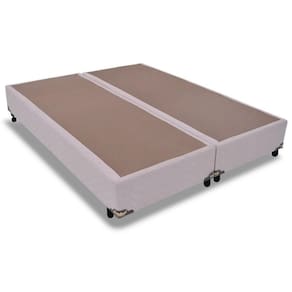 Cama Box Base King Universal Suede Marfim (193x203x25) - Probel