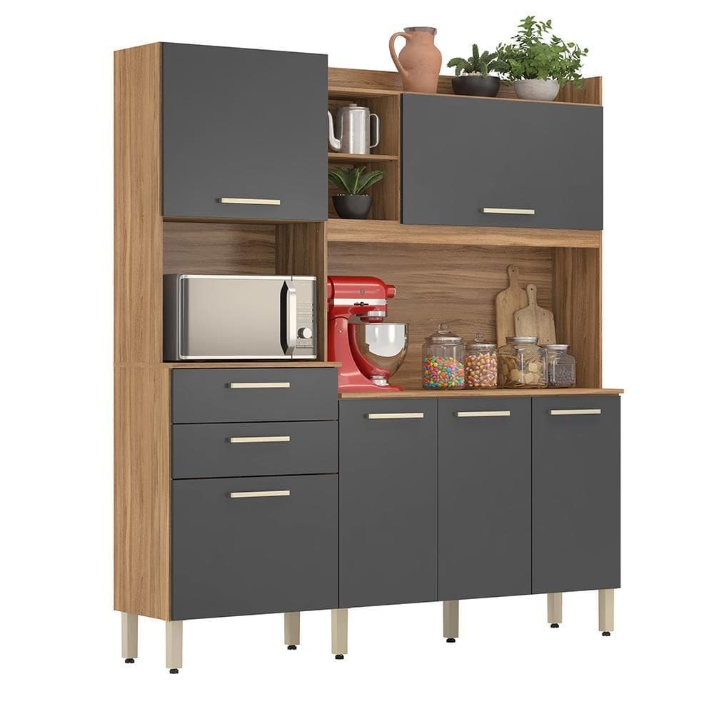 Cozinha Compacta Select 6 Portas e 2 Gavetas - Demóbile