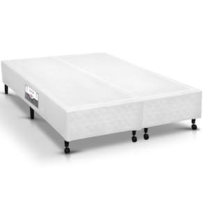 Cama Box Base Universal King Poli Tecido White (193x203x23) - Castor