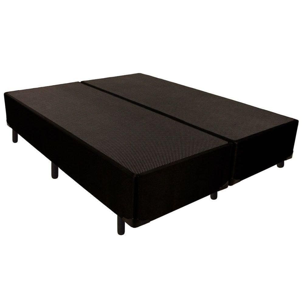 Cama Box Base Queen Universal Tecido Black (158x198x24) - Luckspuma