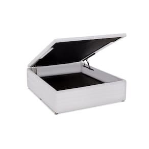 Cama Box Baú Universal Casal Courano White (138x188x35) - Ortobom