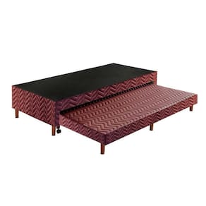 Cama Box Base C-auxiliar Universal Com Auxiliar Sommier Rústico Wine (88x188x30) - Paropas