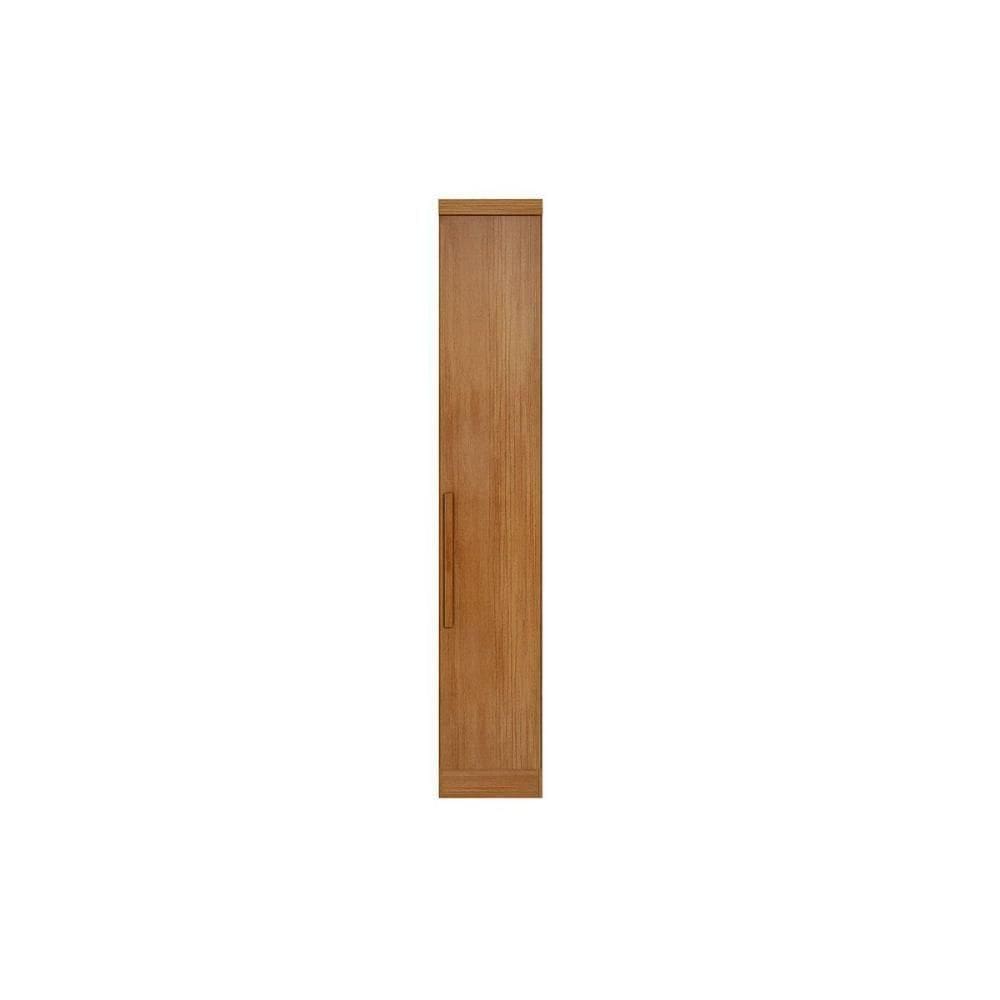 Módulo De Quarto Casal Guarda Roupa Rizon C- 1 Porta Freijó Cumaru - Novo Horizonte
