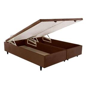 Cama Box Baú King Mh1439 Bordado Brown (193x203x35) - Herval