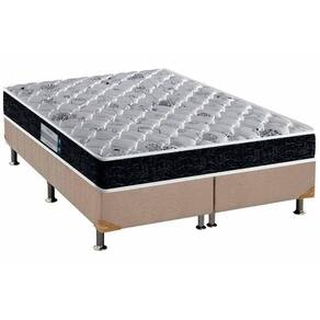 Cama Box King: Colchão Espuma D45 Probel Advanced Tech2000 + Base Crc Suede Clean(193X203)