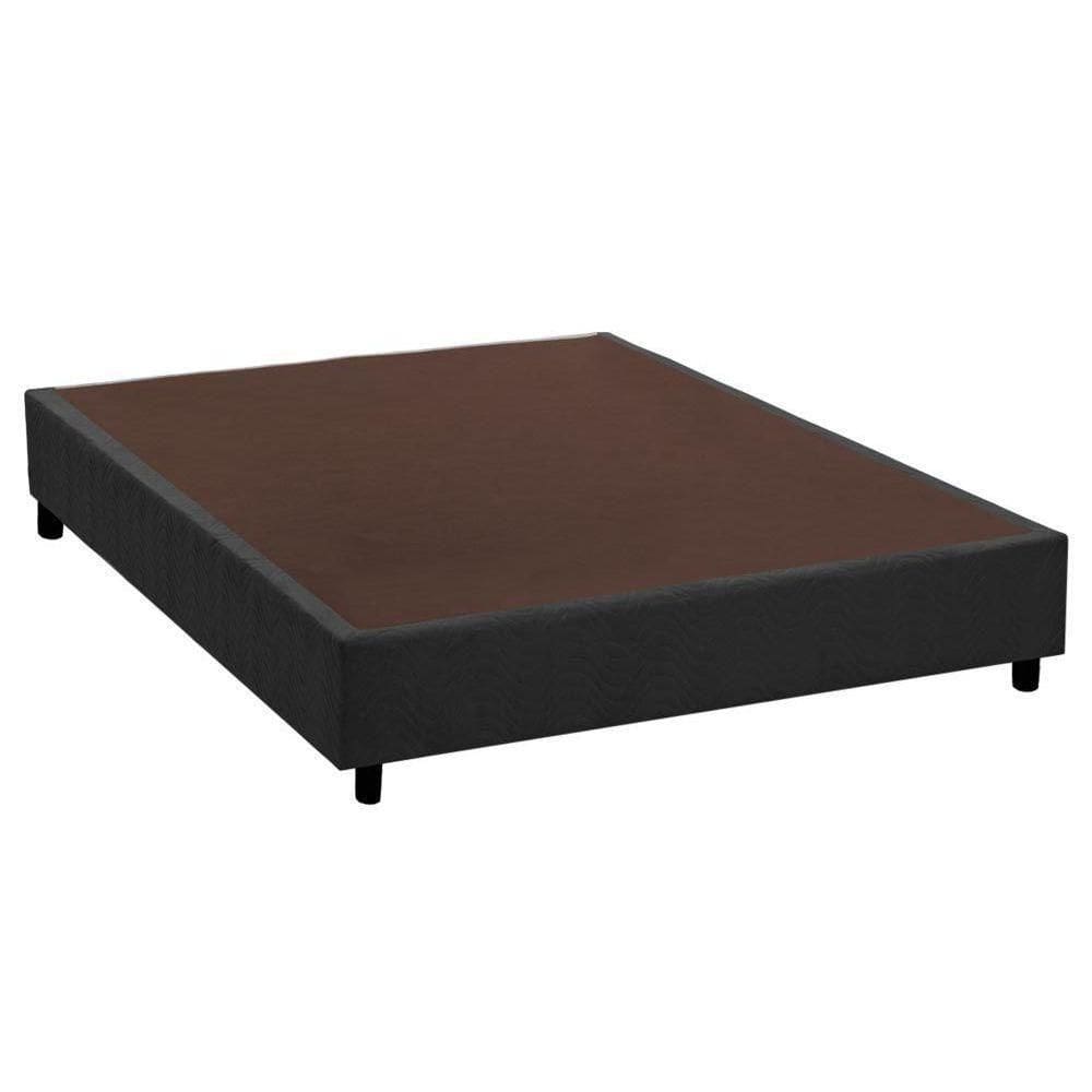 Cama Box Base Casal Universal Suede Gray (138X188X20) - Costa Rica