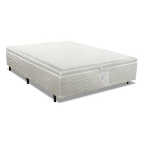 Cama Box Baú King Mh1439 Bordado White (193x203x35) - Herval