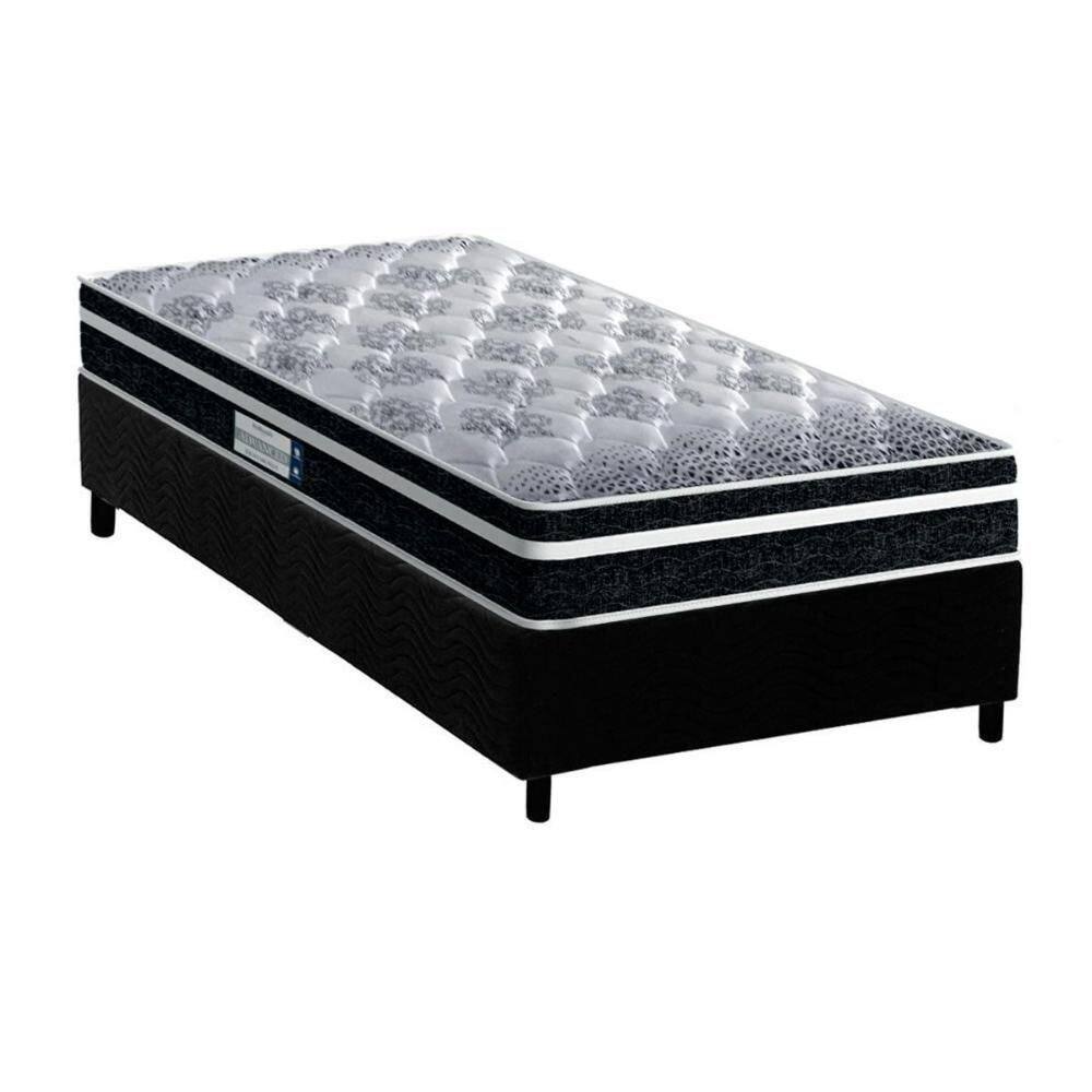 Cama Box Solteiro: Colchão Anatômico Probel D33/Ep Advanced Tech1500 Plus + Base Black(88X188)