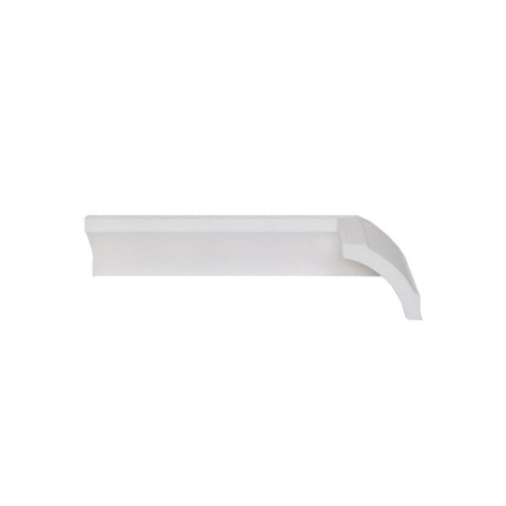 Kit com 3 Barras Rodateto de Poliestireno 5cm X 50mm Liso 6m Branco