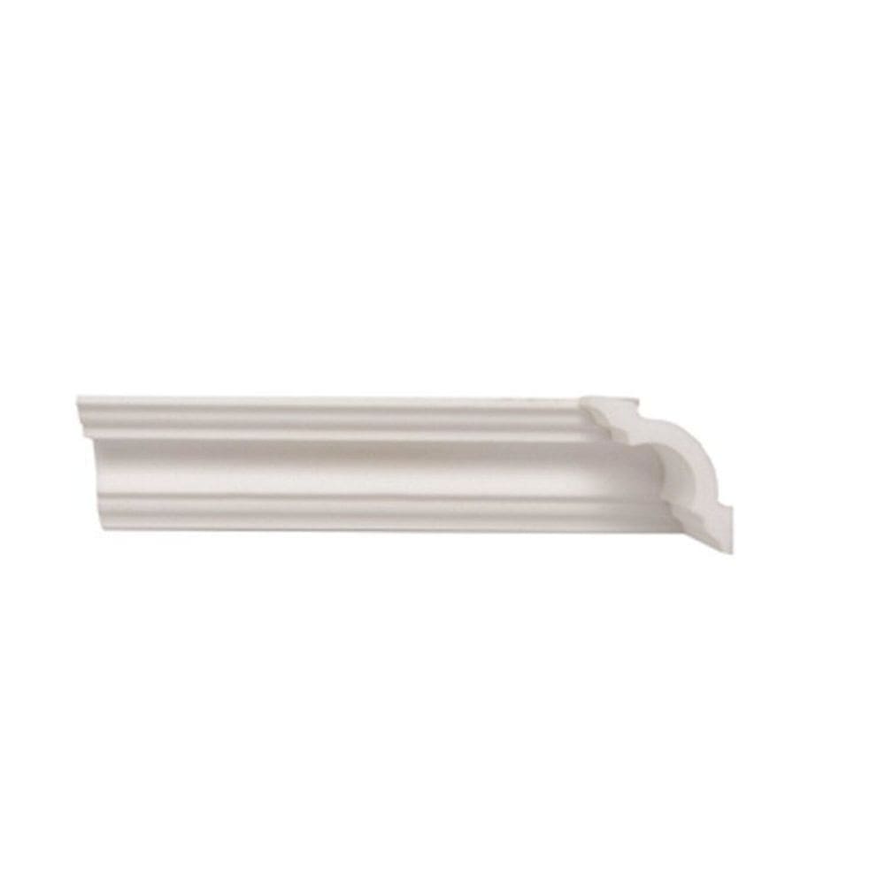 Kit com 30 Barras Rodateto de Poliestireno 5cm X 50mm Liso 60m Branco