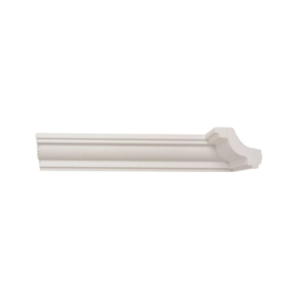 Kit com 15 Barras Rodateto de Poliestireno 4,5cm X 50mm Liso 30m Branco