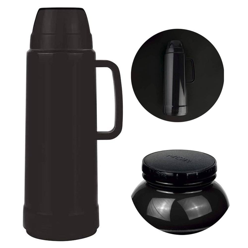 Garrafa Térmica Resistente 1 Litro - Mor 25100533 Cor Preta