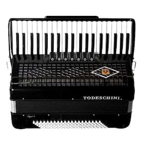 Acordeon 120 Baixos Todeschini Preto 41 Teclas com Bag - YW827