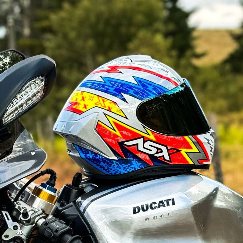Capacete Masculino Fechado Asx Draken Thunder | Ponto