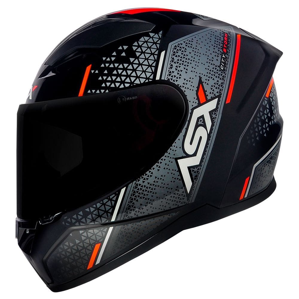 Capacete Feminino Masculino Asx City Storm Cinza Moto 