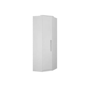 Guarda Roupa Closet De Quarto Canto Oblíquo Rizon C- 1 Porta Branco - Novo Horizonte