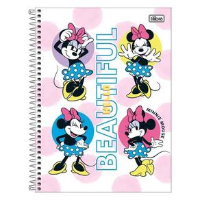 Caderno 10 Matérias 160Fls Minnie Beautiful Poá Tilibra
