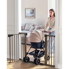 Baby Gate Cumbor 75-117 cm para escadas com fechamento e bloqueio automáticos