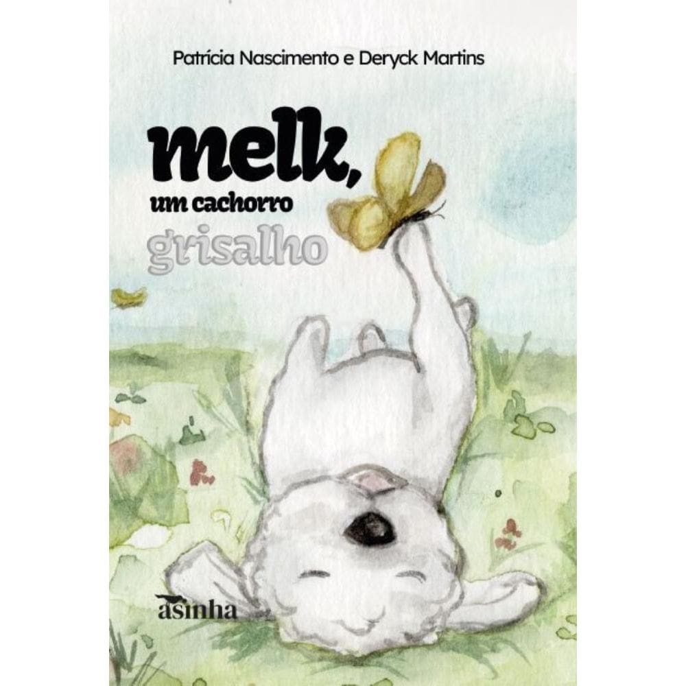 Melk, um cachorro grisalho