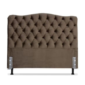 Cabeceira Casal 138 - Bello Box - Dunas Suede Marrom