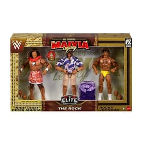 Figuras de ação Mattel WWE Generation Maivia Legacy The Rock