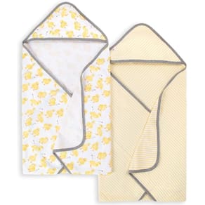 Toalhas com capuz Burt`s Bees Baby Little Ducks de algodão orgânico