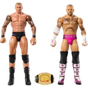 Pacote com 2 bonecos de ação Mattel WWE Main Event Championship