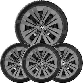 4X Calota Gol Saveiro Voyage G7 Aro 15 Grafite Novo 250Cp