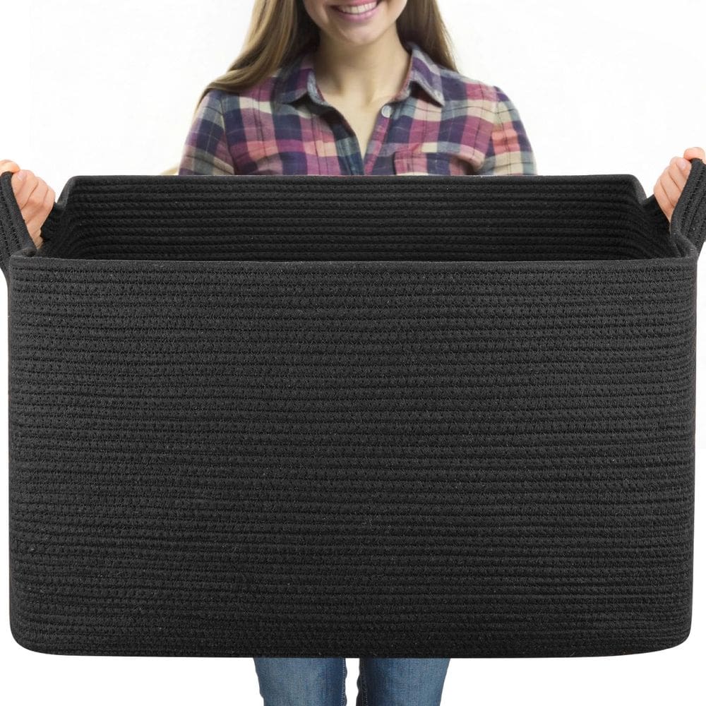 Cesta de armazenamento OIASKET Extra Large 95L para cobertores, brinquedos
