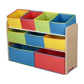 Organizador de brinquedos Delta Multi-Color Deluxe com caixas de armazenamento