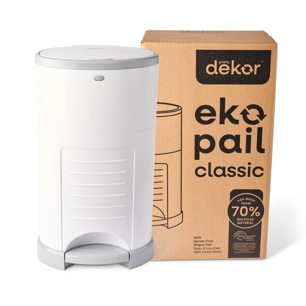 Balde de fraldas, fralda Dekor EKO Classic White, ecológica