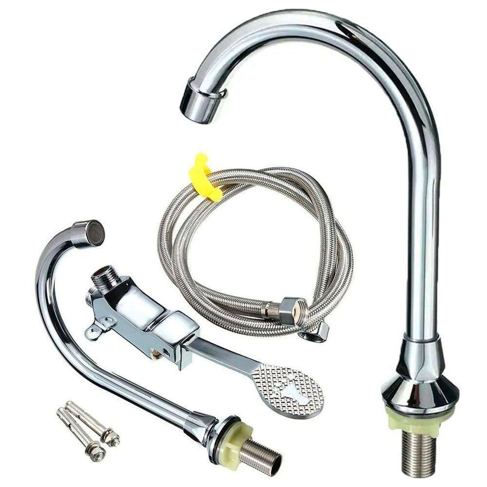 Torneira Valvula Com Pedal Acionamento Sem Maos Hospital Clinica Laboratorio Piscina Cozinha Banheiro Pia Cuba