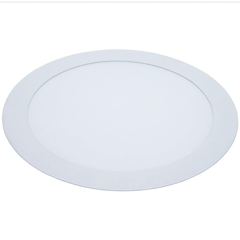 Painel Plafon Led de Embutir Modaza Redondo 18W, Luz Branca 6500K