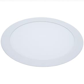 Painel Plafon Led de Embutir Modaza Redondo 18W, Luz Branca 6500K