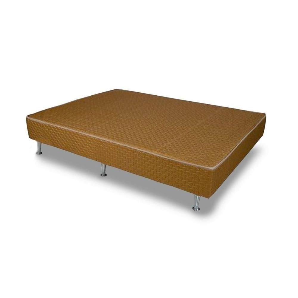 Cama Box Base Casal Hotelaria Orthotel Tecido Brown (138x188x24) - Ortobom