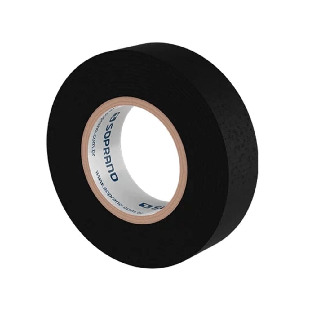 Fita Isolante Soprano 18mm x 10m Preta