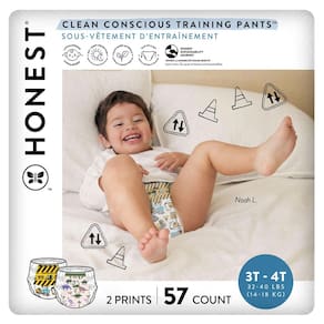 Calças de treino The Honest Company Clean Conscious tamanho 3T/4T