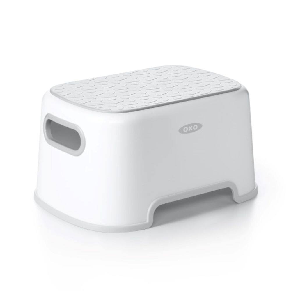 Banqueta OXO Tot Grey de 7 polegadas de altura para crianças, pacote com 1