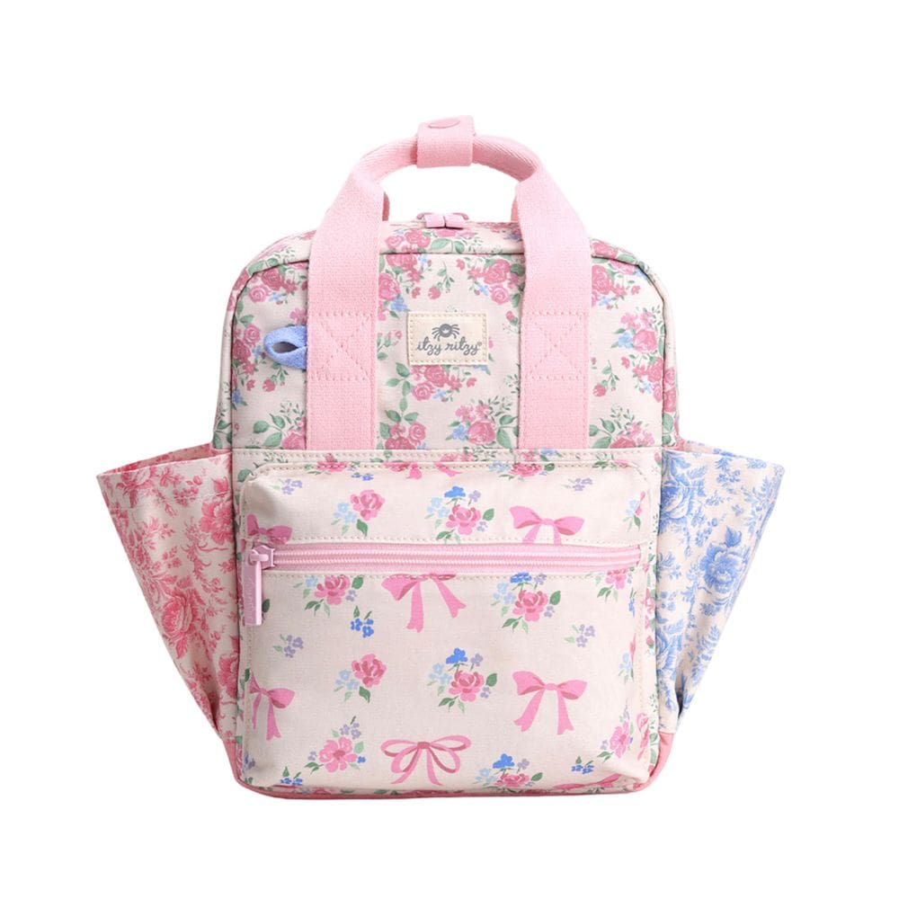 Mochila infantil Itzy Ritzy Ribbons & Roses com bolsos