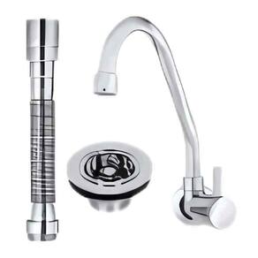 Kit Torneira De Parede Para Cozinha C- 3 Peças