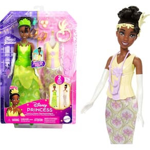 Boneca Fashion Mattel Disney Princess Tiana com 9 acessórios
