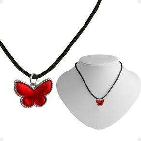 Colar Menina Infantil + Pingente Borboleta Qualidade Premium
