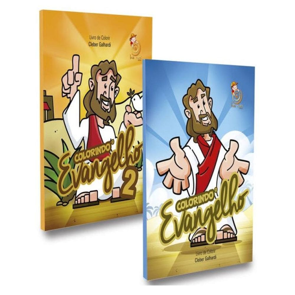 Livro De Colorir - Kit 2 Livros - Colorindo O Evangelho