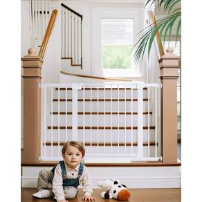 Baby Gate Cumbor 75,18-121,92 cm para escadas com fechamento automático