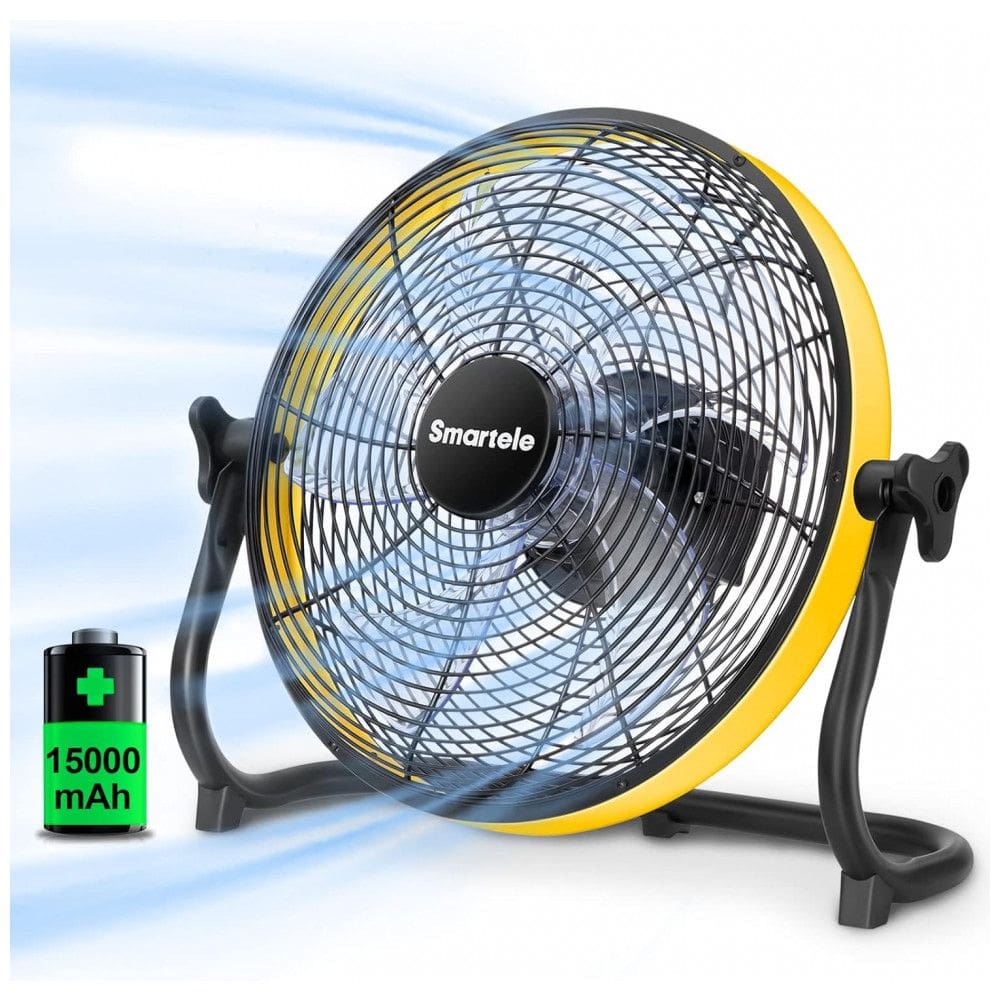 Smartele FF16 Ventilador de Piso com 3 Velocidades, 110V, Amarelo