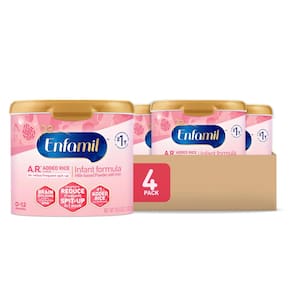 Fórmula para bebês Enfamil A.R., adição de amido de arroz, 580 ml, pacote com 4