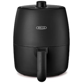 Forno e Fritadeira Elétrica BELLA 1,89 L Manual, 5 em 1, bandeja e cesto antiaderente e lavável, 1200W, sistema de aquecimento potente, cor preta
