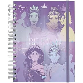 Caderno Univ. Espiral 80 Folhas Smart Princesas Disney - DAC